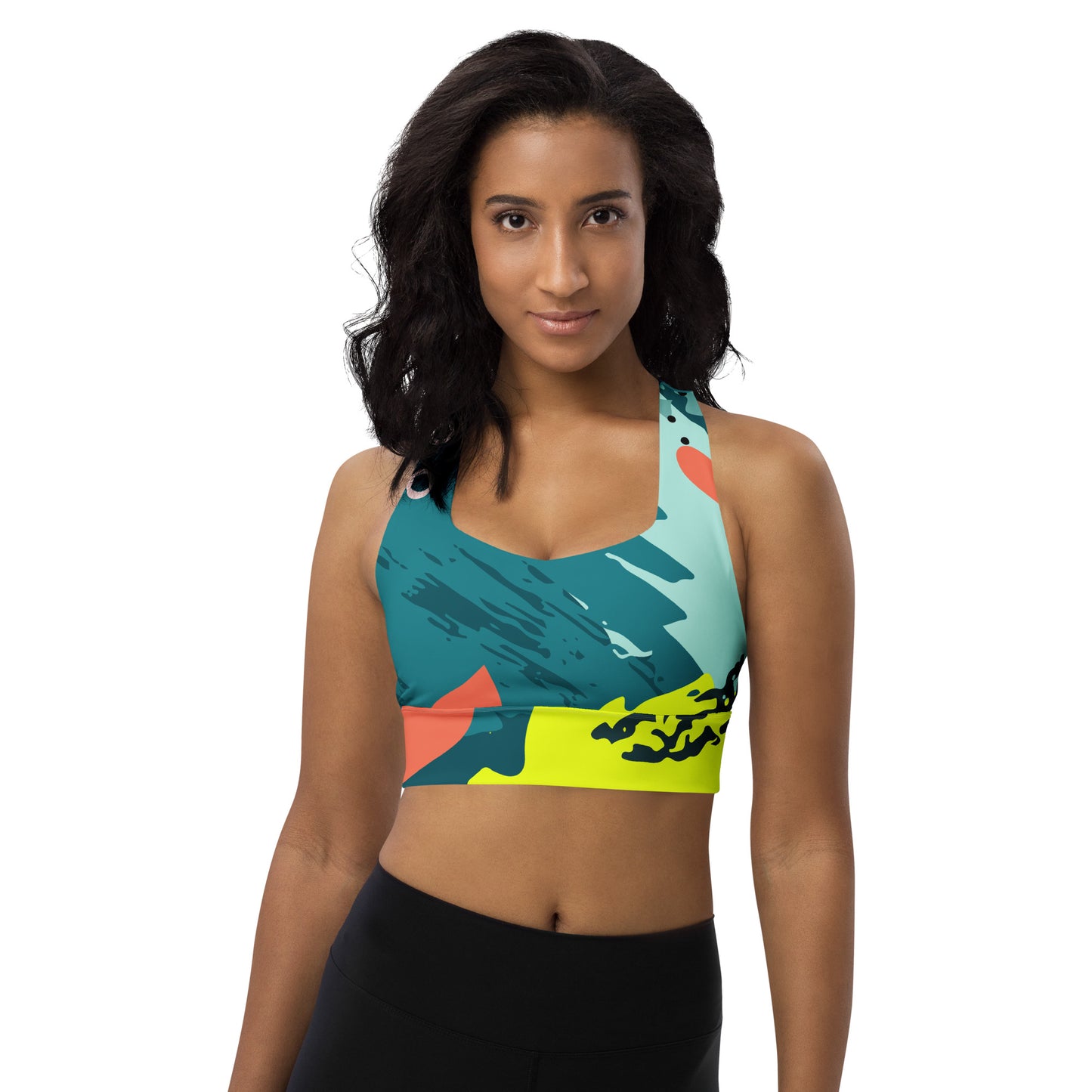 XCLUSIF POETIX JUNGLE Longline sports bra