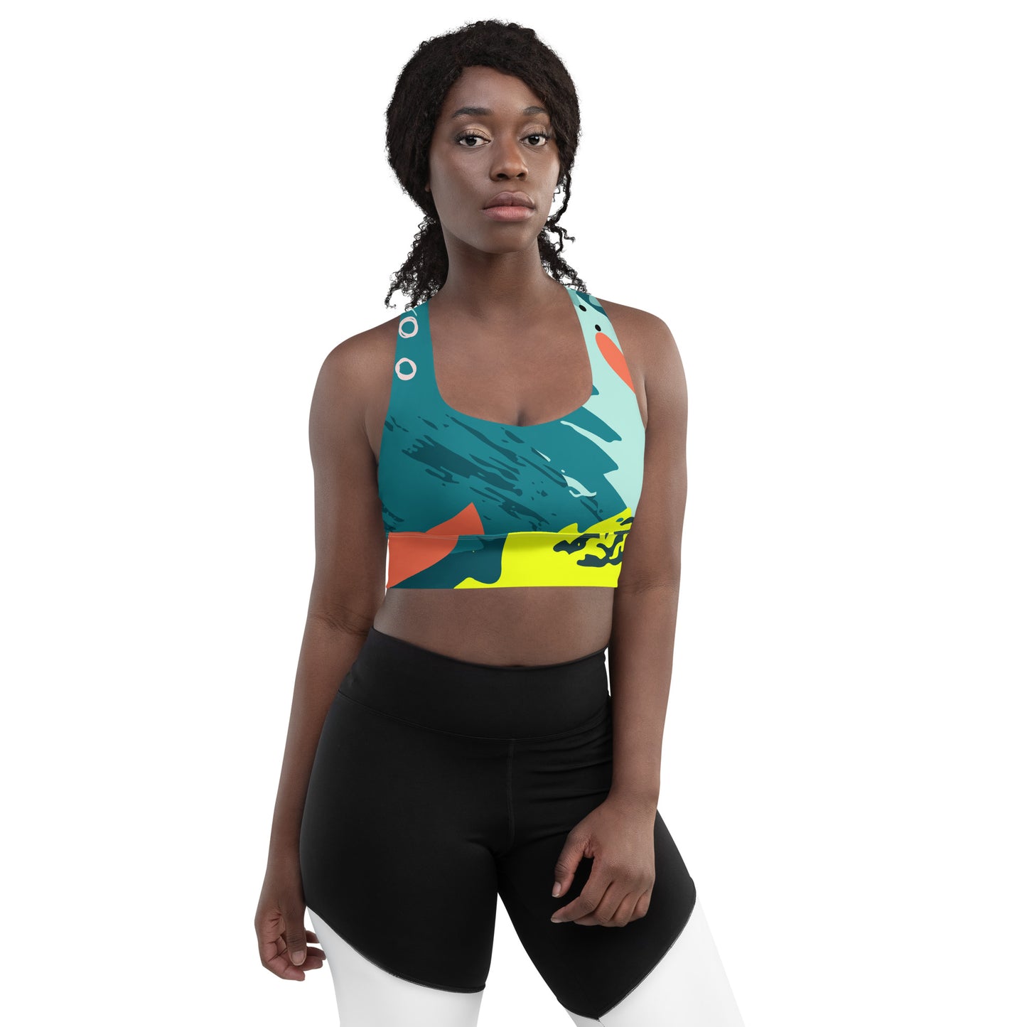 XCLUSIF POETIX JUNGLE Longline sports bra