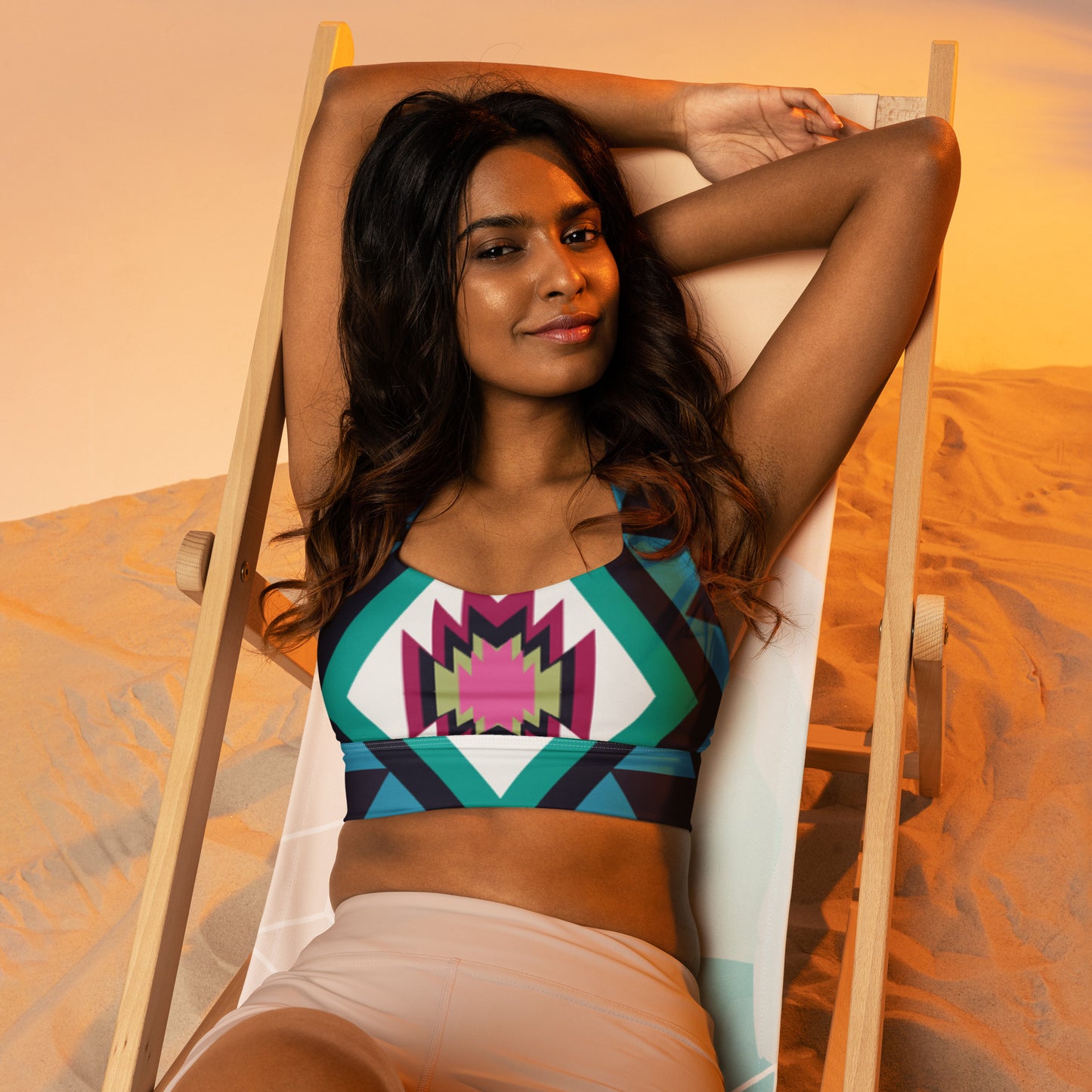 TRIBAL BY XCLUSIF POETIX Longline sports bra