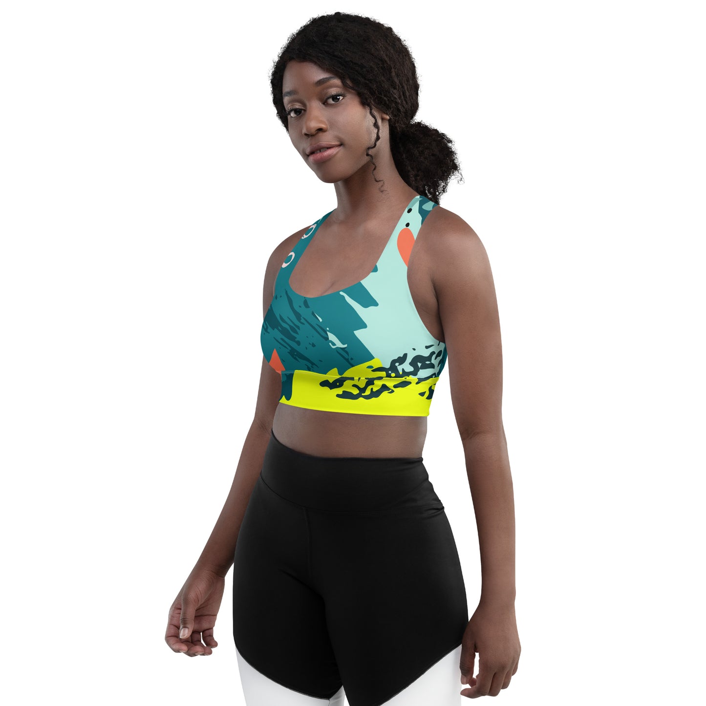 XCLUSIF POETIX JUNGLE Longline sports bra