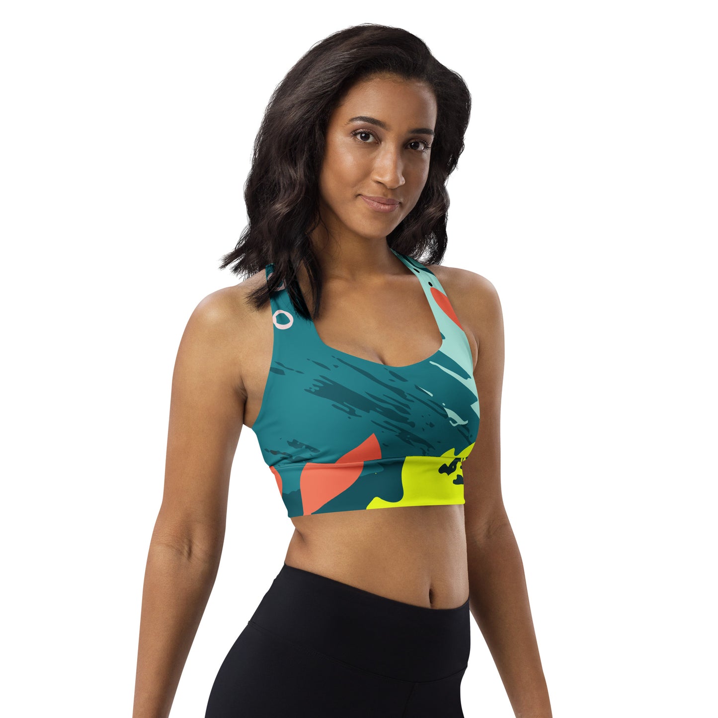 XCLUSIF POETIX JUNGLE Longline sports bra