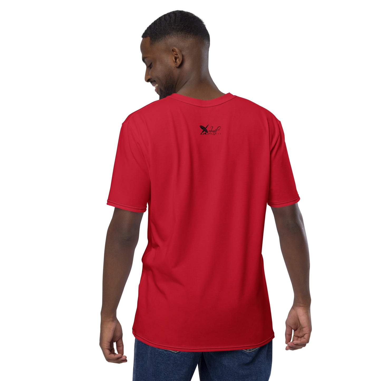 XCLUSIF POETIX RED & WHITE LOGO Men's t-shirt