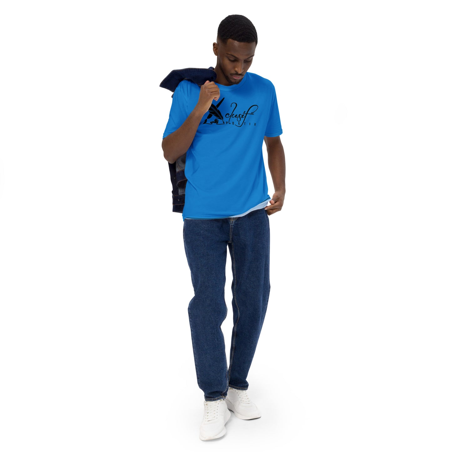 XCLUSIF POETIX BLUE & BLACK Men's t-shirt