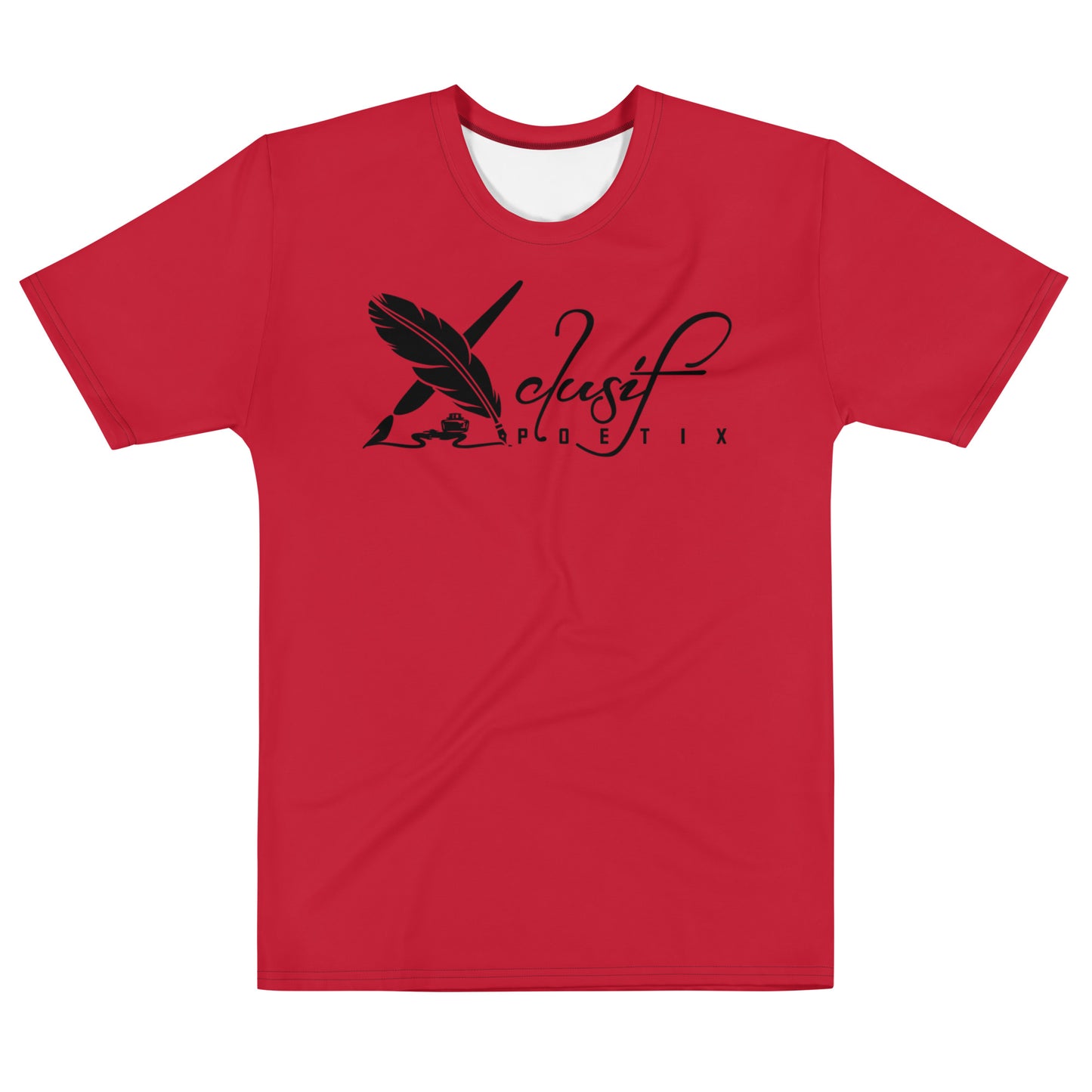 XCLUSIF POETIX RED & WHITE LOGO Men's t-shirt