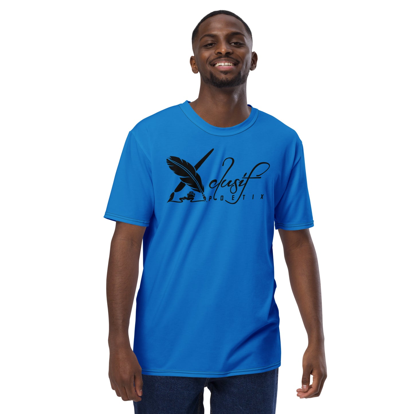 XCLUSIF POETIX BLUE & BLACK Men's t-shirt