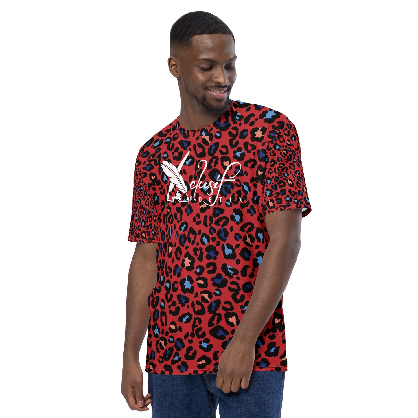 XCLUSIF POETIX RED LEOPARD Men's t-shirt