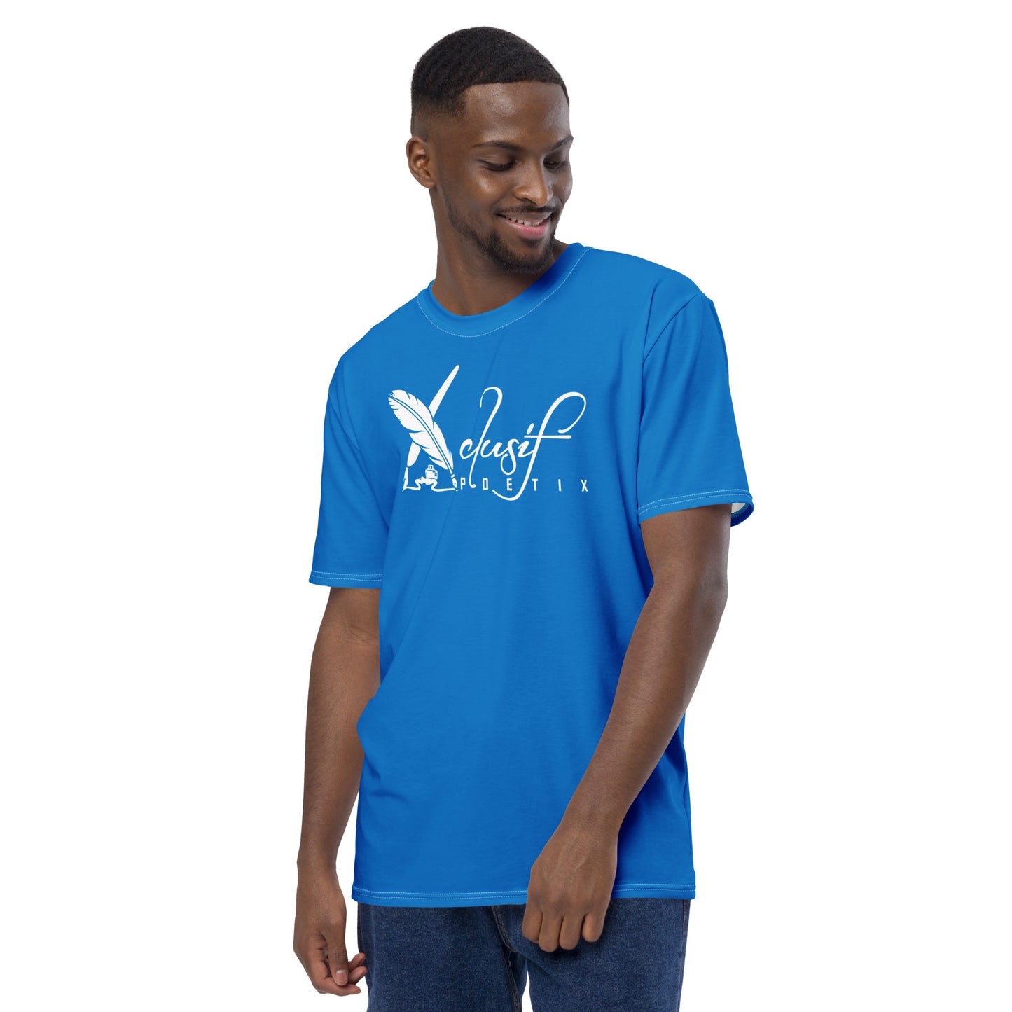 XCLUSIF POETIX BLUE & WHITE Men's t-shirt