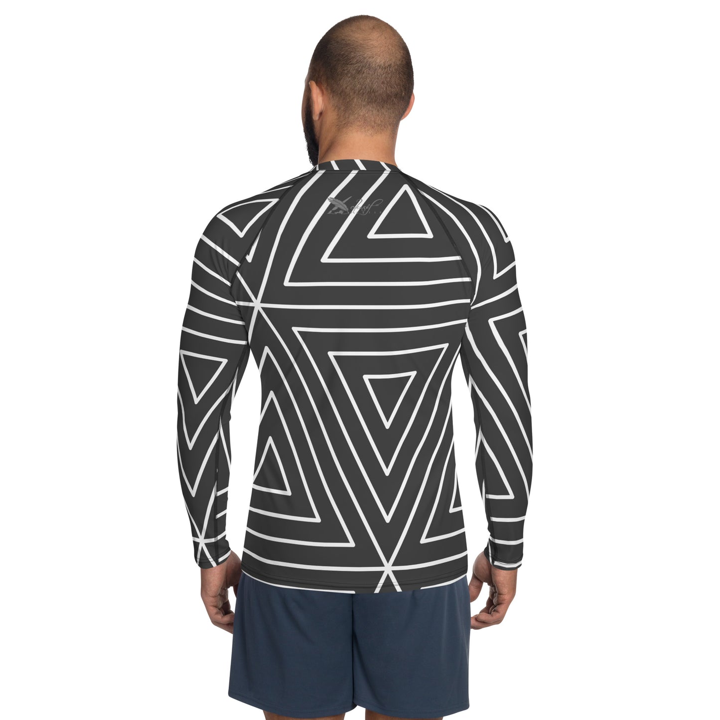 XCLUSIF POETIX BLACK TRIANGLE Men's Rash Guard