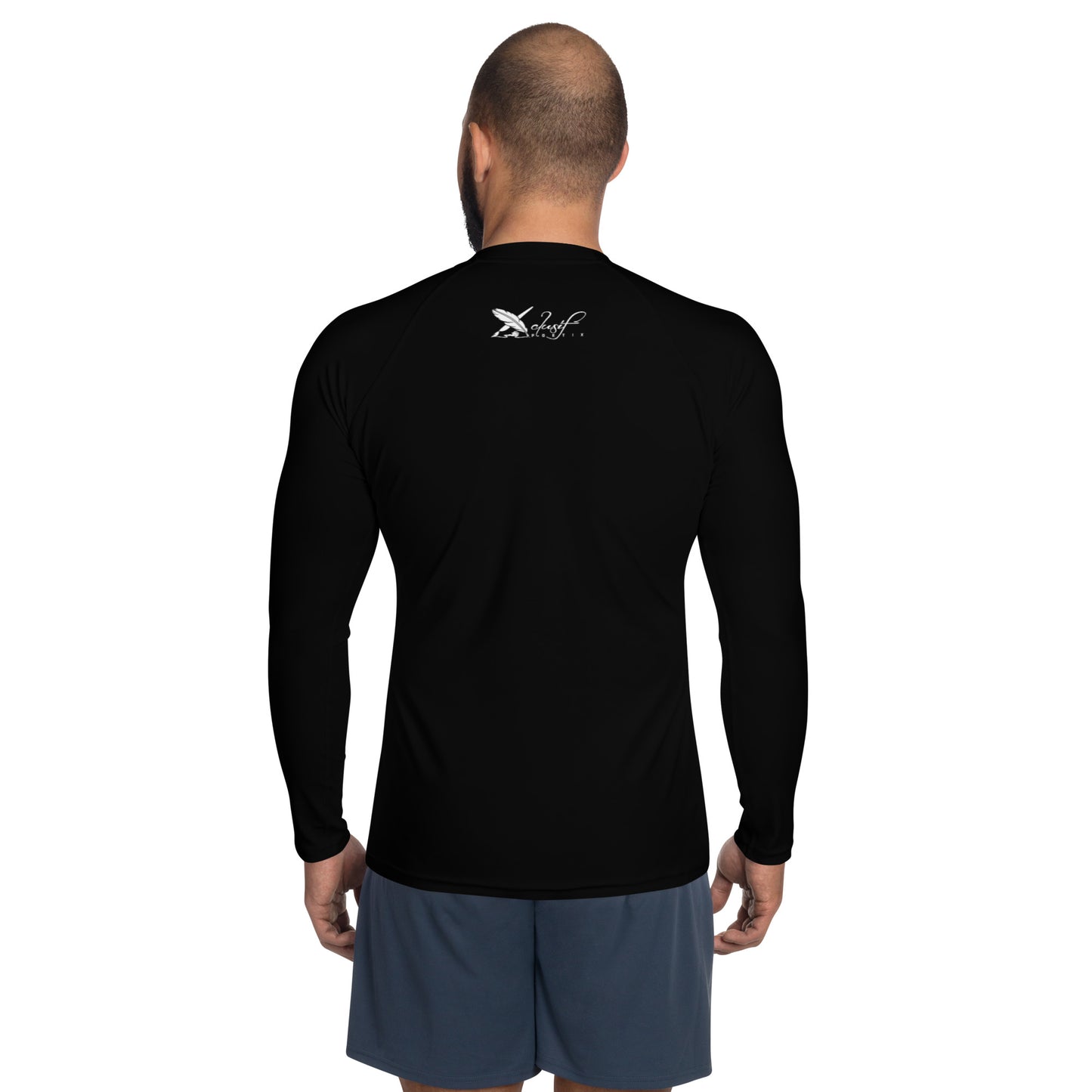 XCLUSIF POETIX BLACK & WHITE Men's Rash Guard