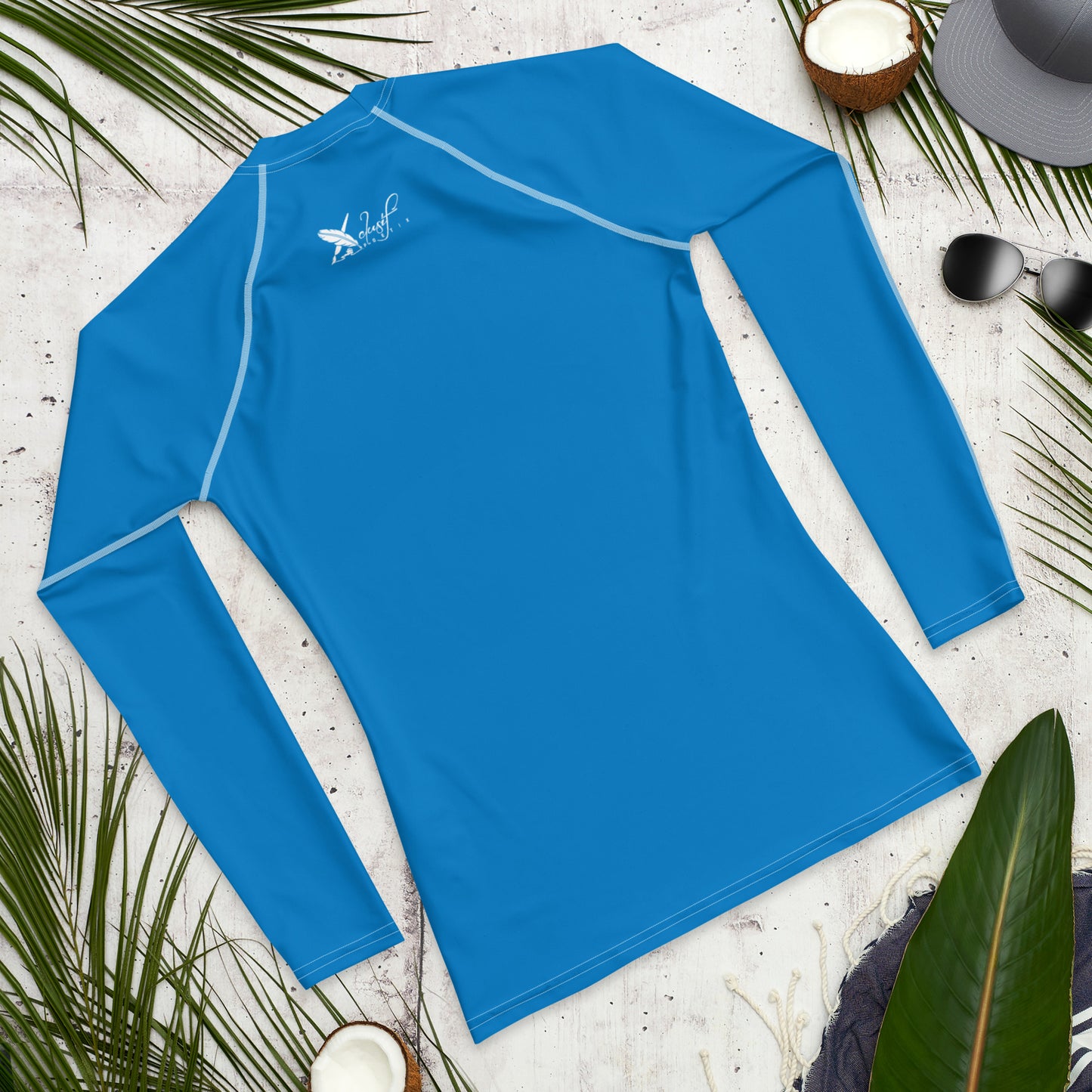 XCLUSIF POETIX BLUE & WHITE Men's Rash Guard