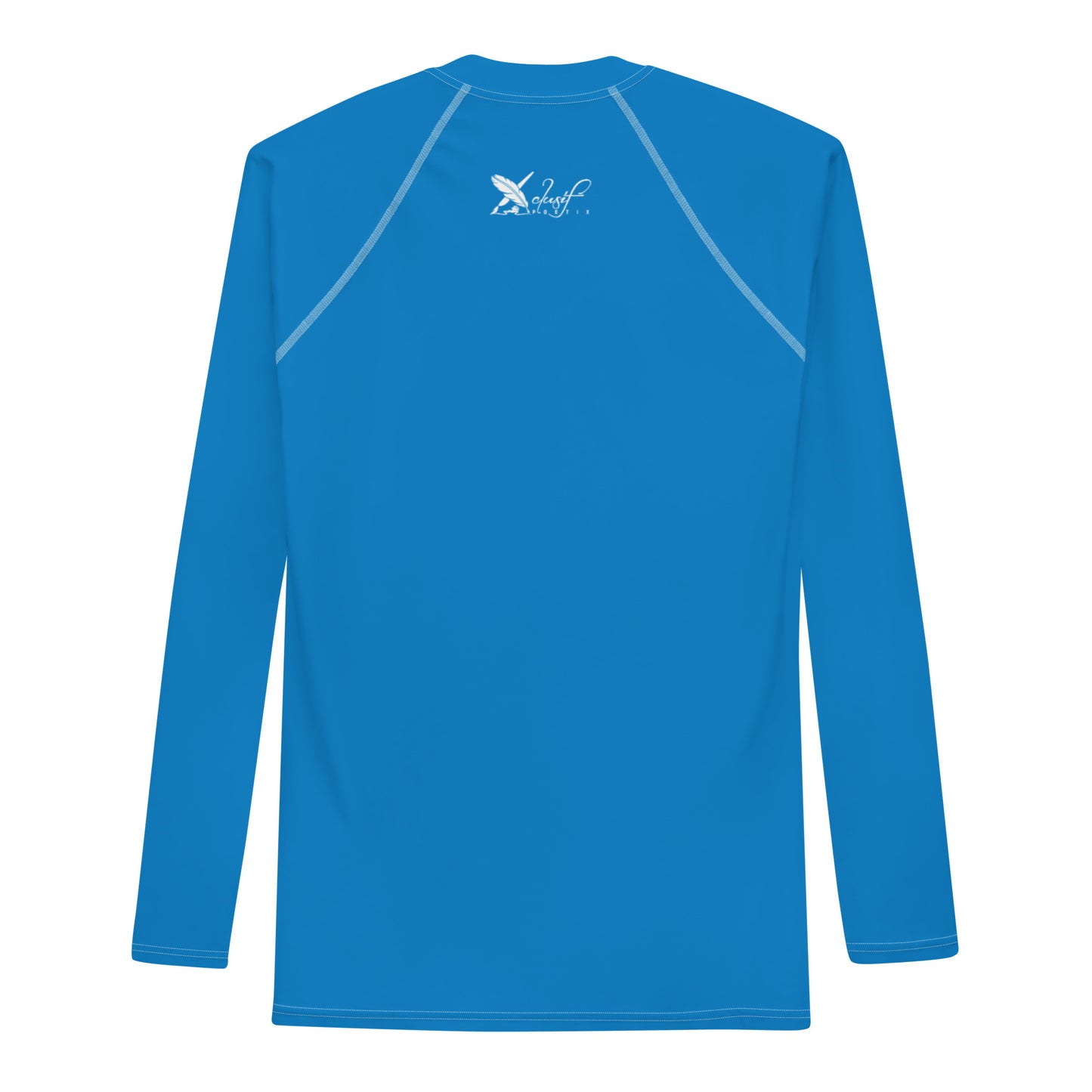 XCLUSIF POETIX BLUE & WHITE Men's Rash Guard