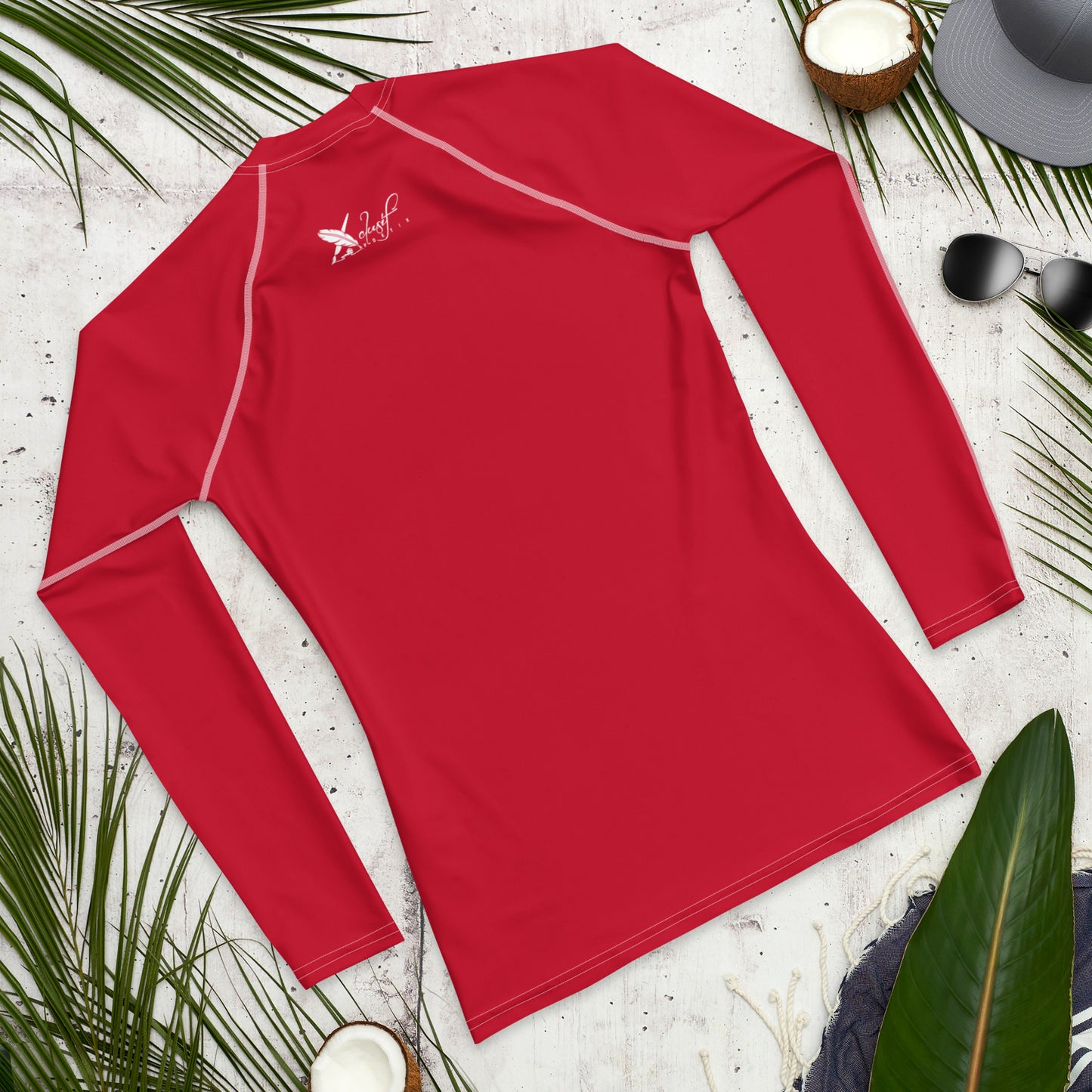 XCLUSIF POETIX RED & WHITE Men's Rash Guard