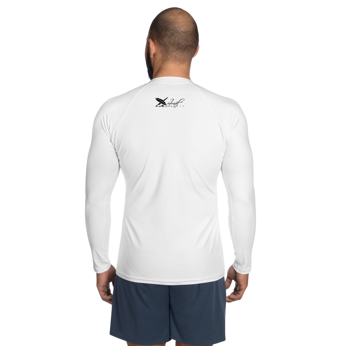 XCLUSIF POETIX WHITE & BLACK Men's Rash Guard