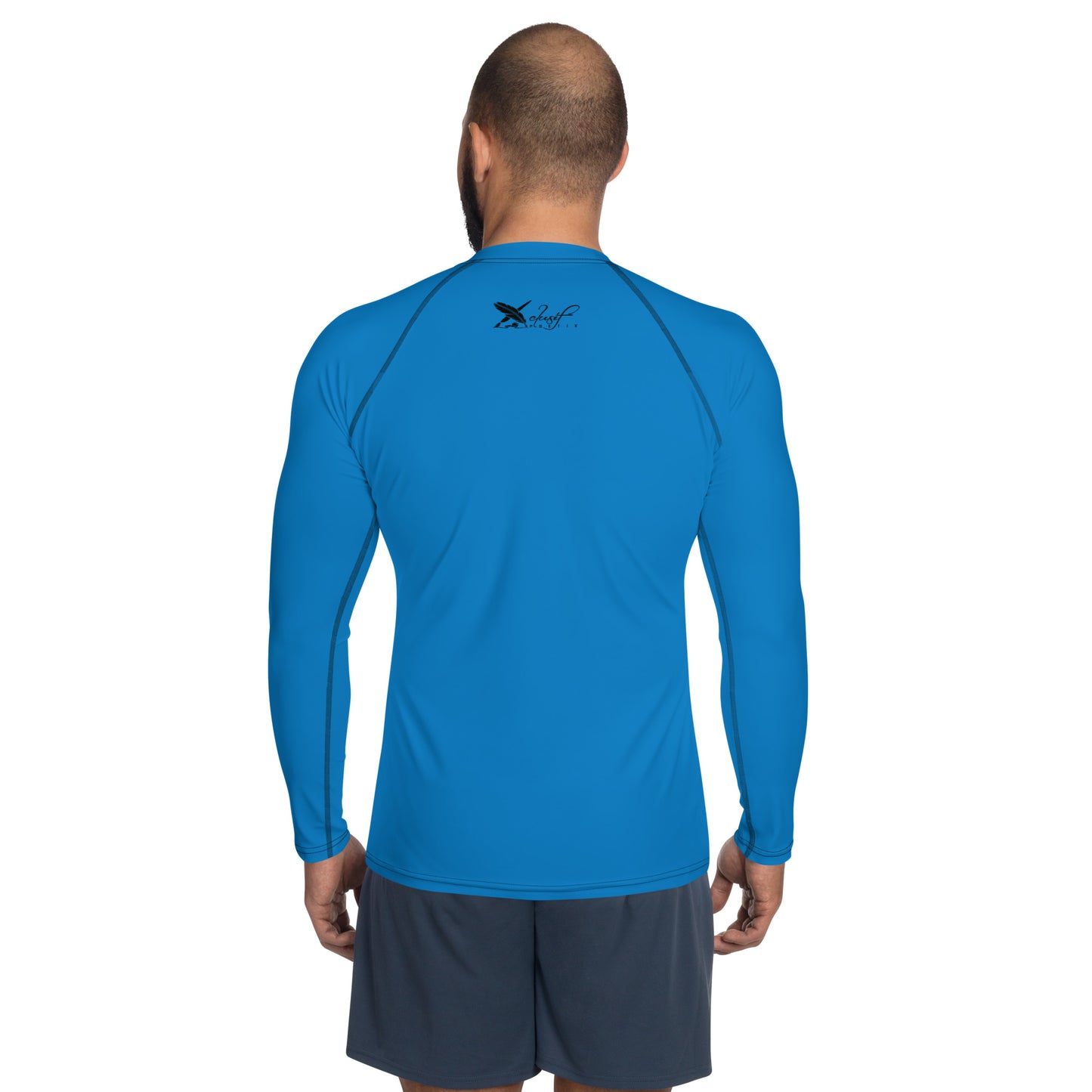 XCLUSIF POETIX BLUE & BLACK Men's Rash Guard