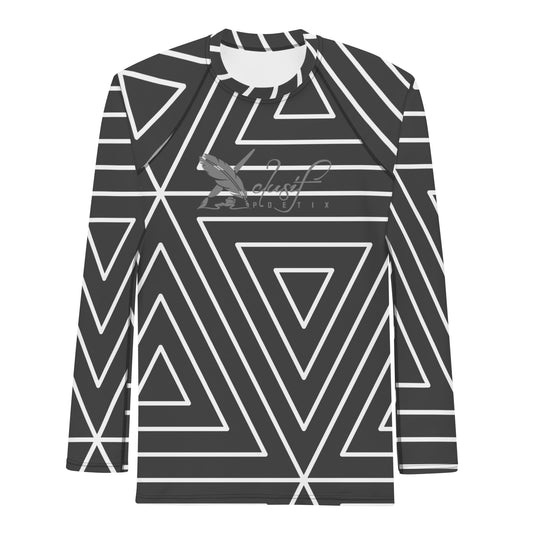 XCLUSIF POETIX BLACK TRIANGLE Men's Rash Guard