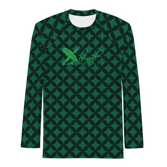 XCLUSIF POETIX LUXURY GREEN Men's Rash Guard