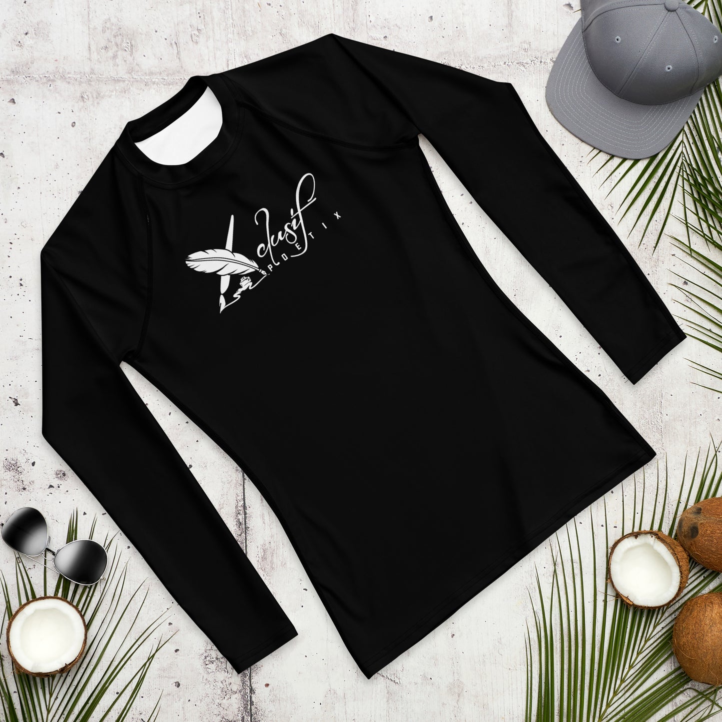 XCLUSIF POETIX BLACK & WHITE Men's Rash Guard