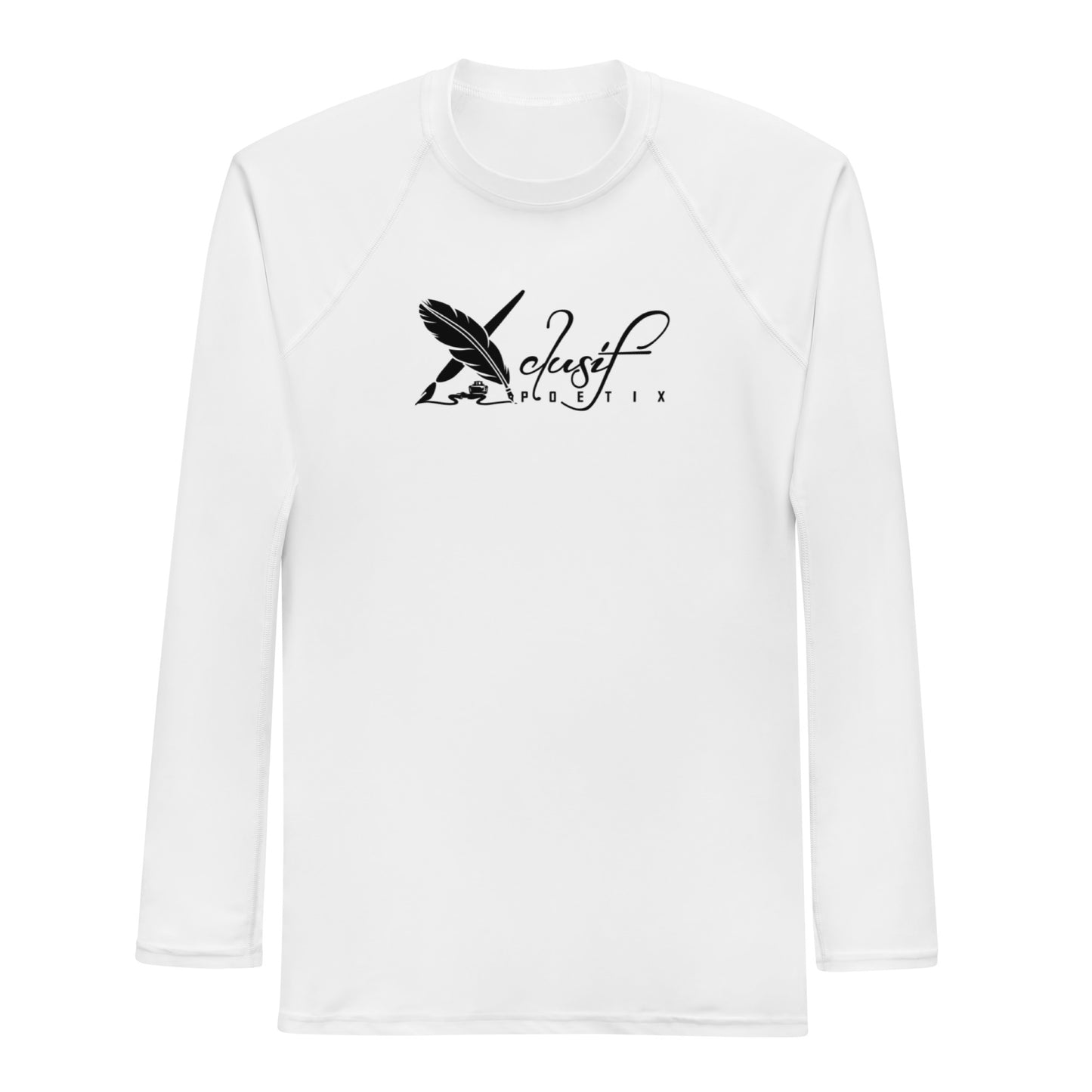 XCLUSIF POETIX WHITE & BLACK Men's Rash Guard