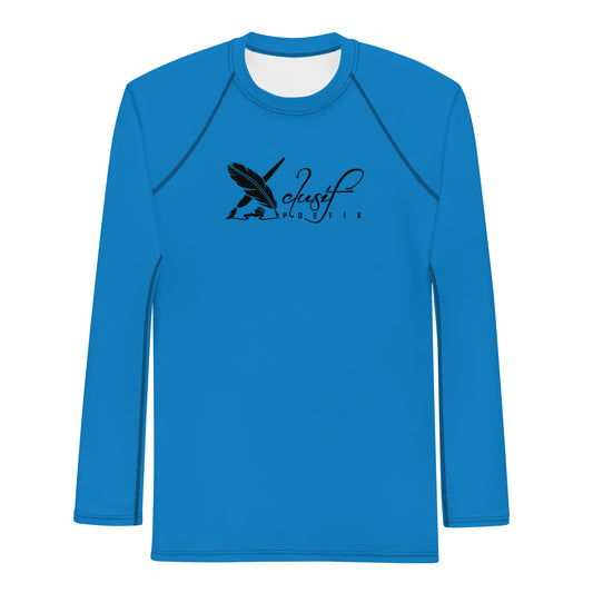 XCLUSIF POETIX BLUE & BLACK Men's Rash Guard