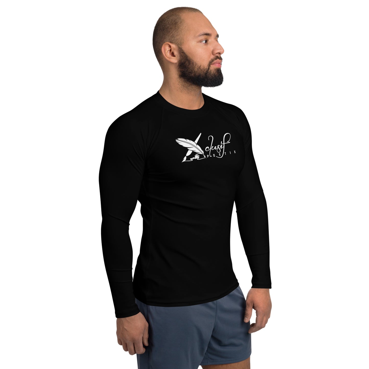 XCLUSIF POETIX BLACK & WHITE Men's Rash Guard