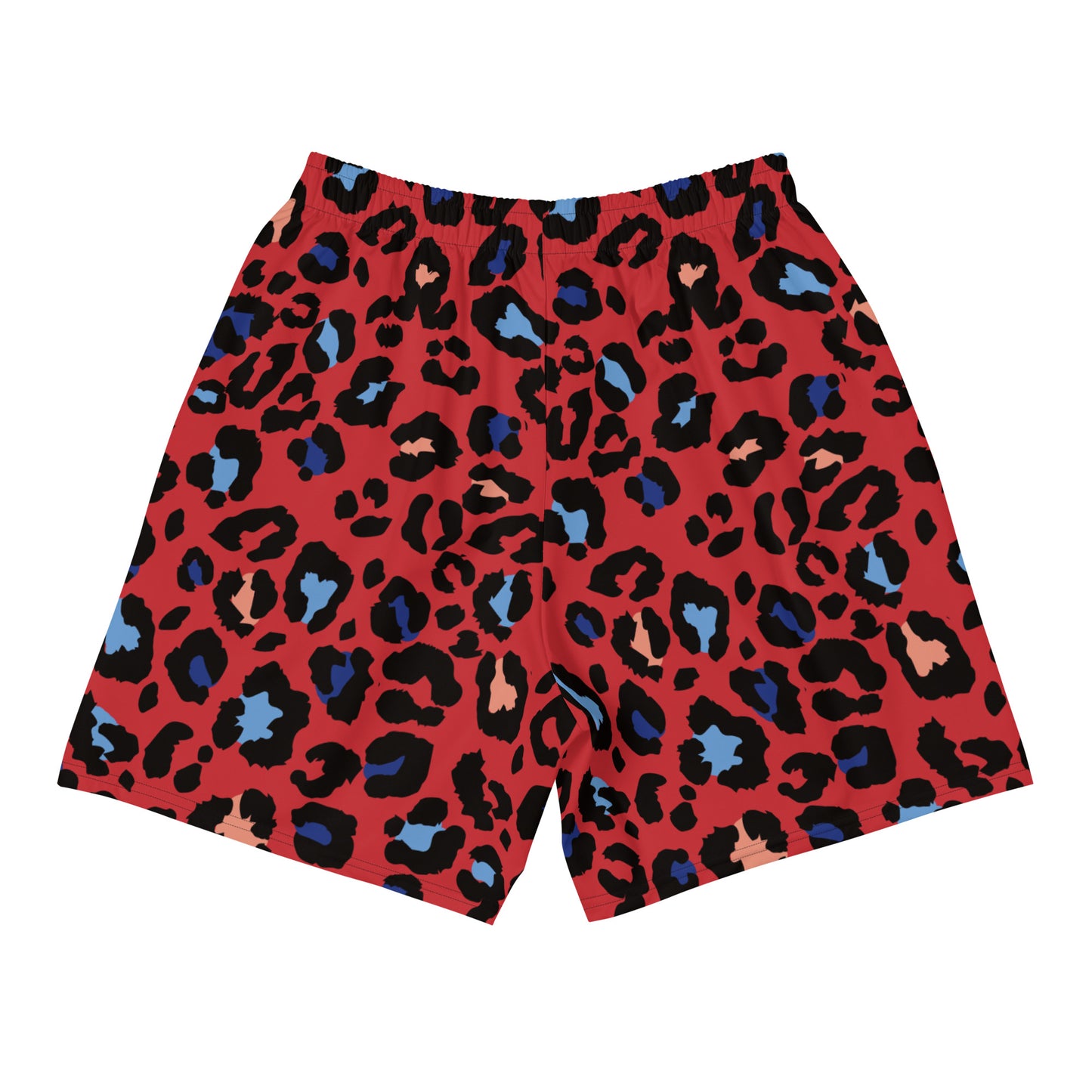 XCLUSIF POETIX RED LEOPARD Men's Athletic Shorts