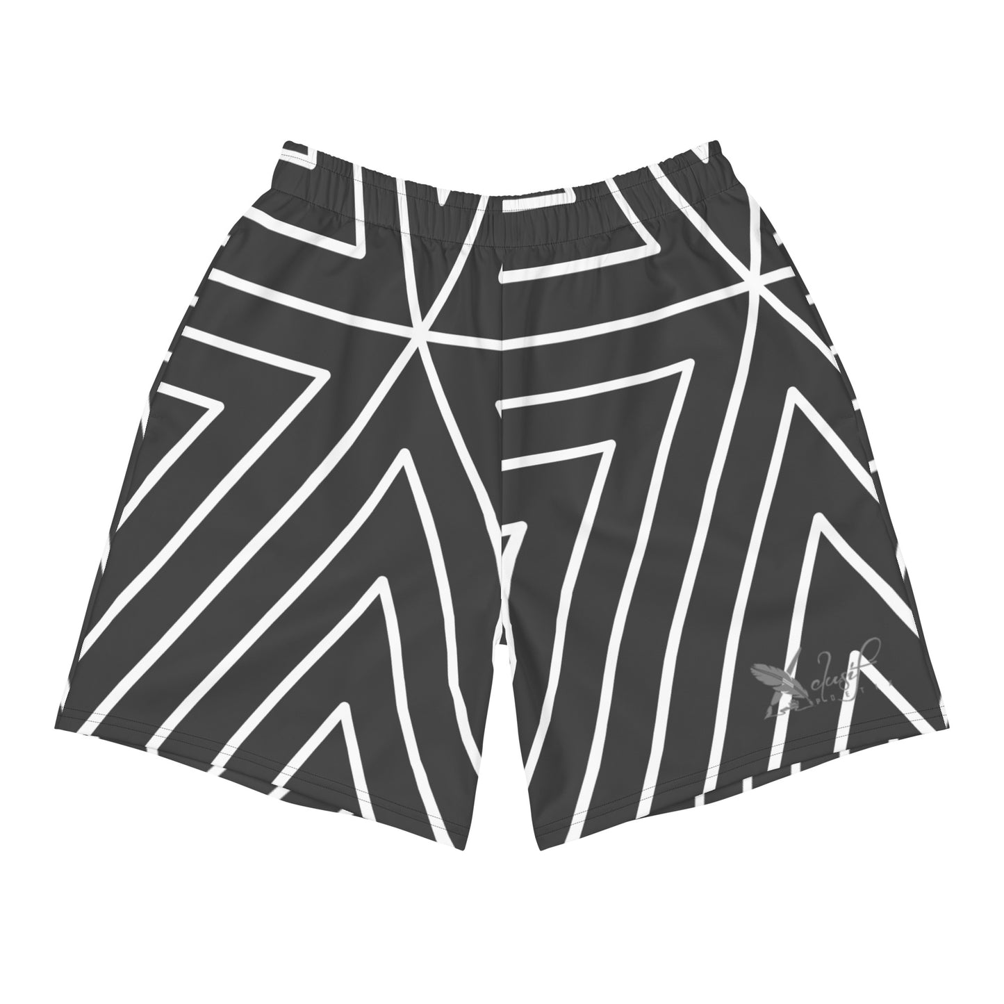 XCLUSIF POETIX BLACK TRIANGLE Men's Athletic Shorts