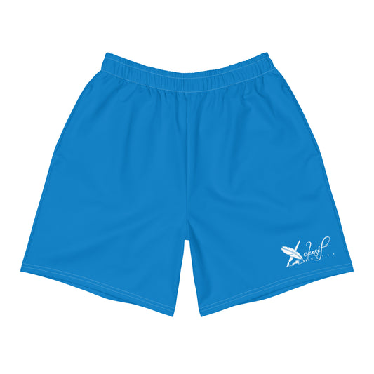 XCLUSIF POETIX BLUE & WHITE LOGO Men's Athletic Shorts