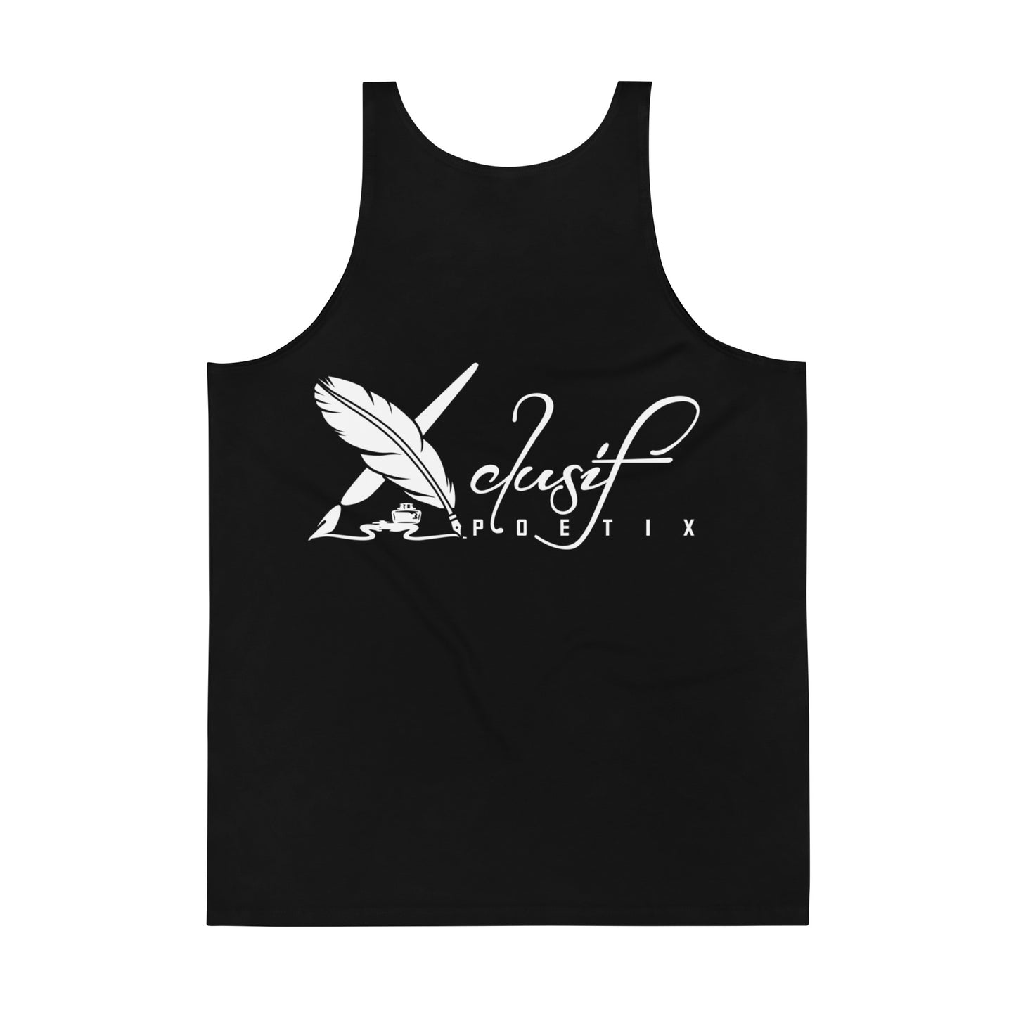 XCLUSIF POETIX BLACK & WHITE LOGO Unisex Tank Top