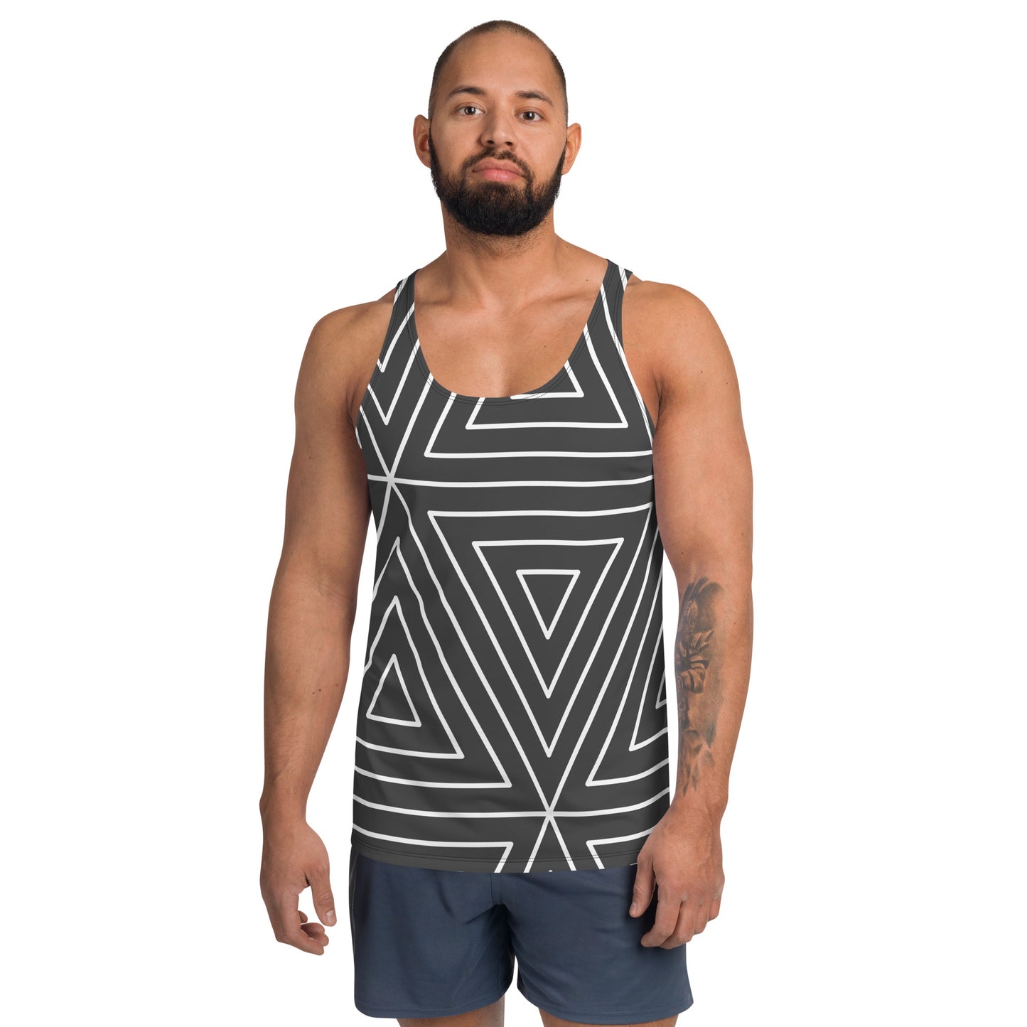 XCLUSIF POETIX BLACK TRIANGLE Men's Tank Top