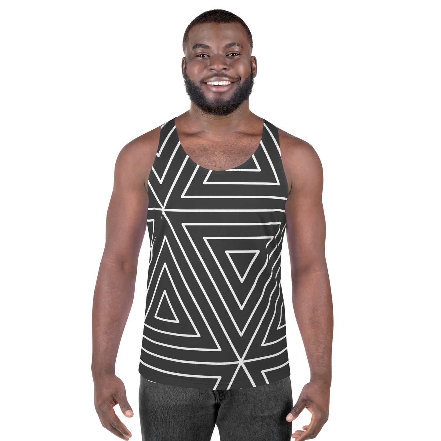 XCLUSIF POETIX BLACK TRIANGLE Men's Tank Top