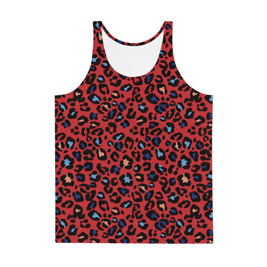 XCLUSIF POETIX RED LEOPARD Unisex Tank Top