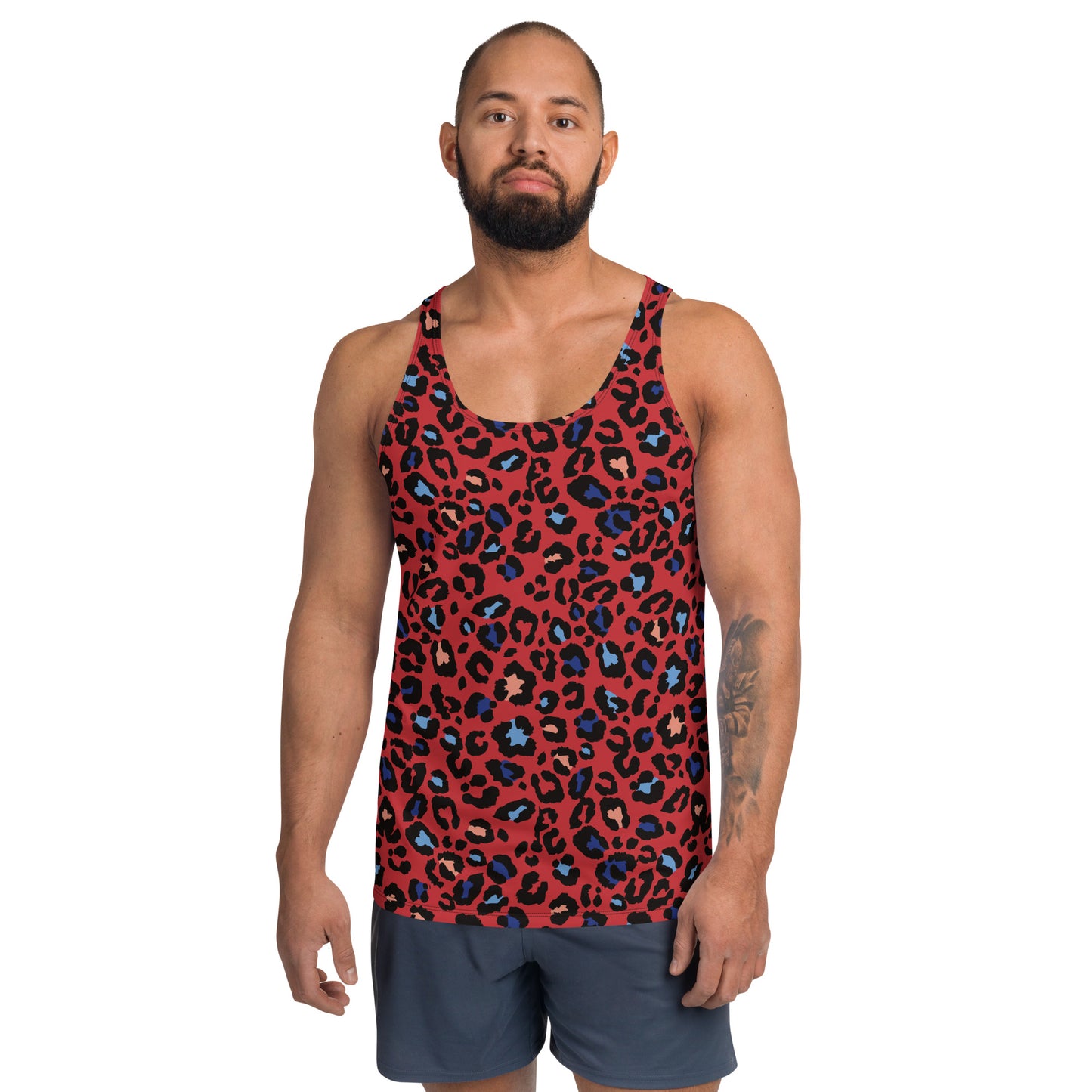 XCLUSIF POETIX RED LEOPARD Unisex Tank Top