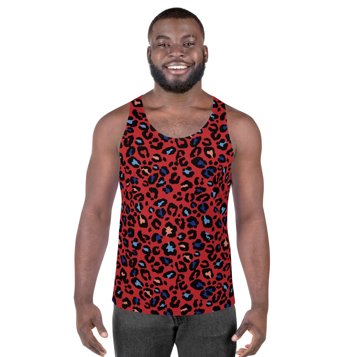 XCLUSIF POETIX RED LEOPARD Unisex Tank Top