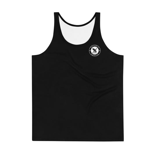 XCLUSIF POETIX BLACK & WHITE LOGO Unisex Tank Top