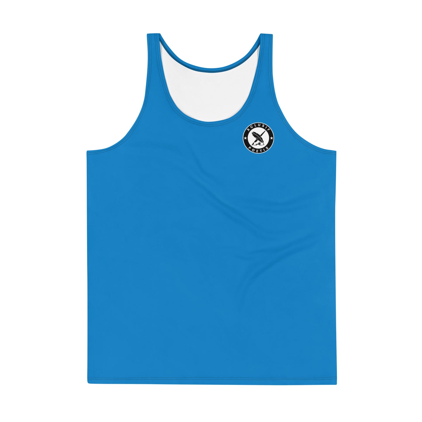 XCLUSIF POETIX BLUE & BLACK LOGO Unisex Tank Top