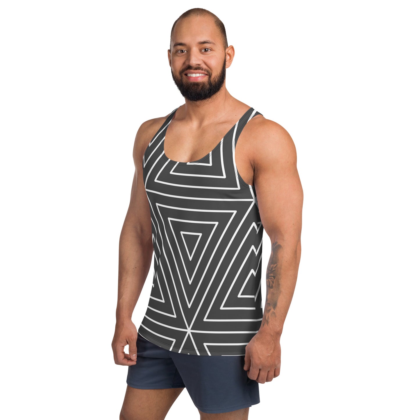 XCLUSIF POETIX BLACK TRIANGLE Men's Tank Top