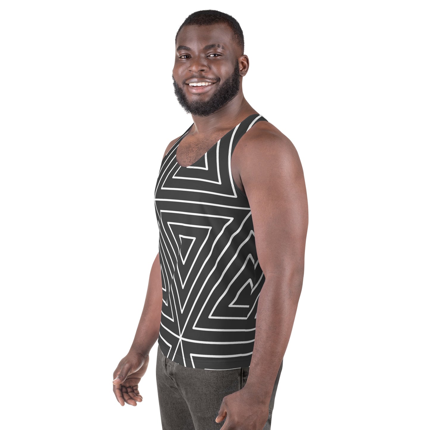 XCLUSIF POETIX BLACK TRIANGLE Men's Tank Top