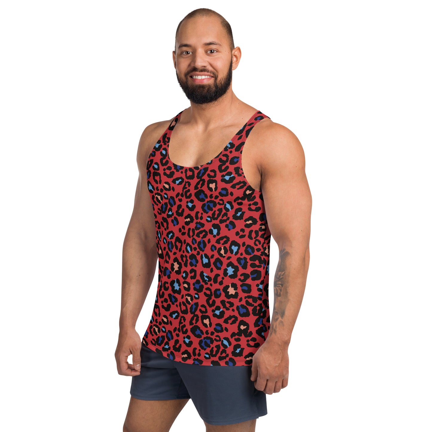 XCLUSIF POETIX RED LEOPARD Unisex Tank Top