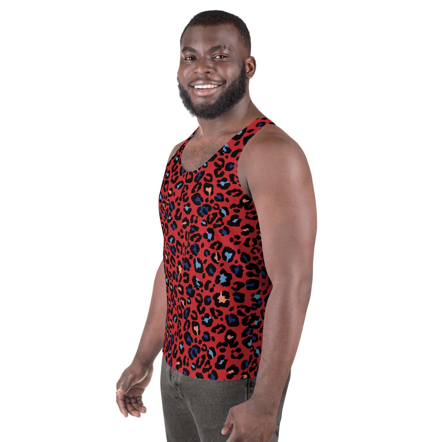 XCLUSIF POETIX RED LEOPARD Unisex Tank Top