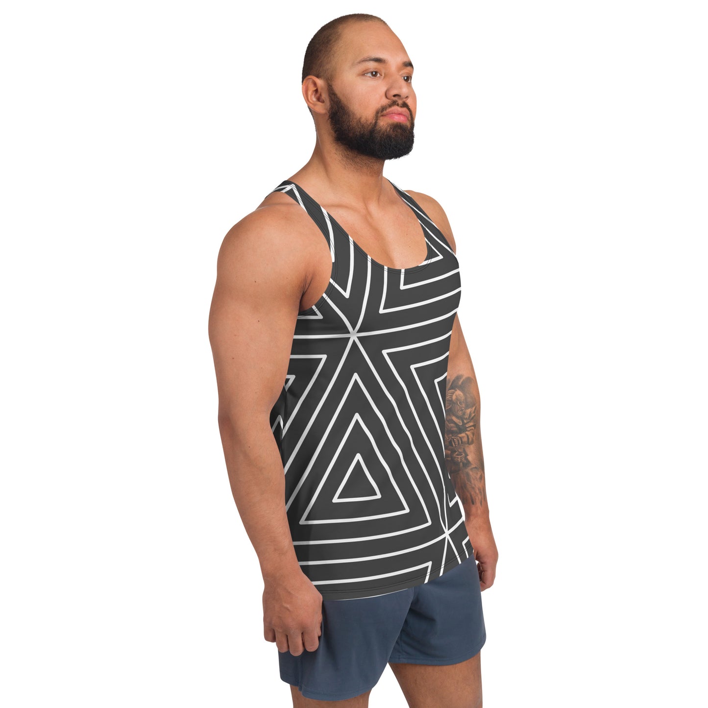 XCLUSIF POETIX BLACK TRIANGLE Men's Tank Top