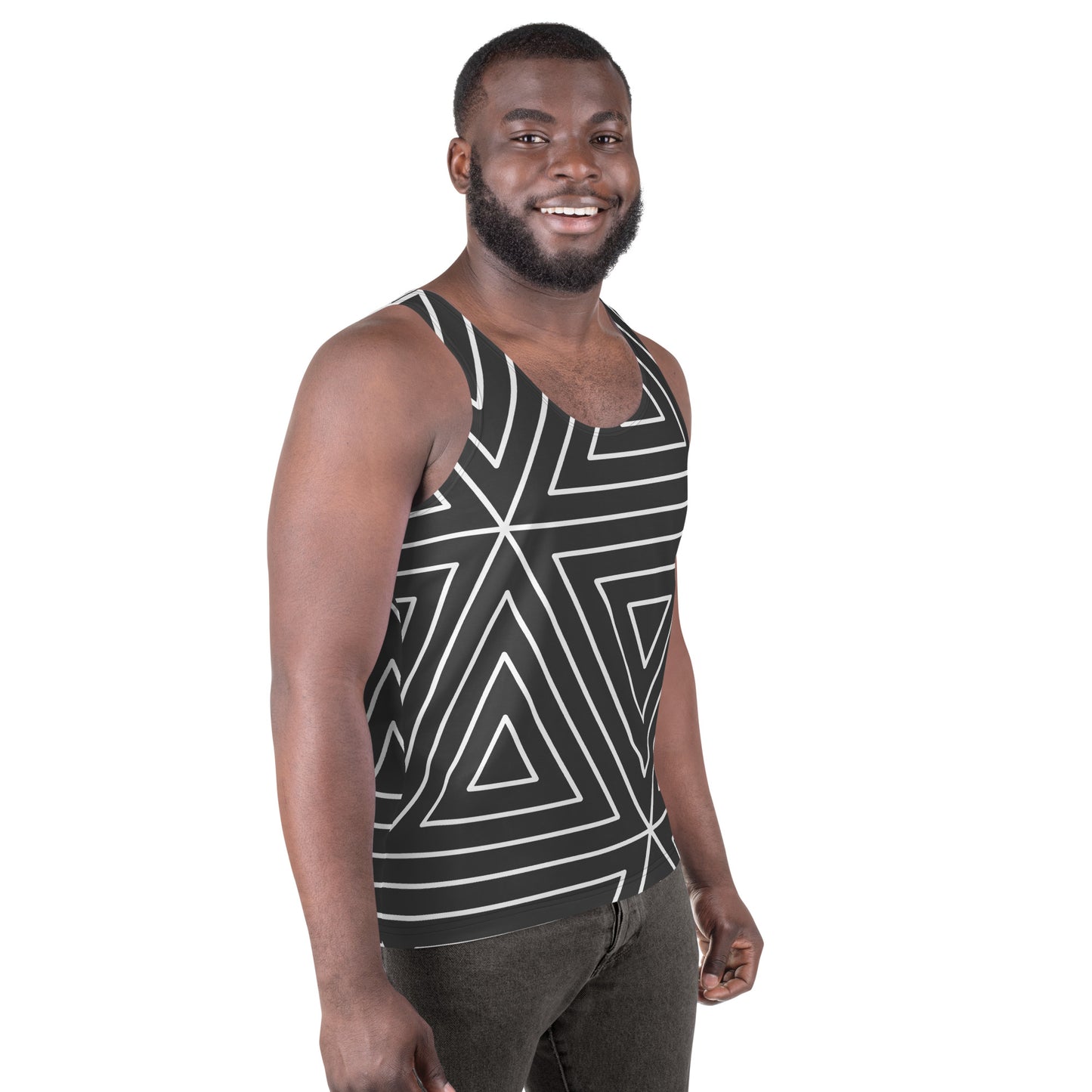 XCLUSIF POETIX BLACK TRIANGLE Men's Tank Top