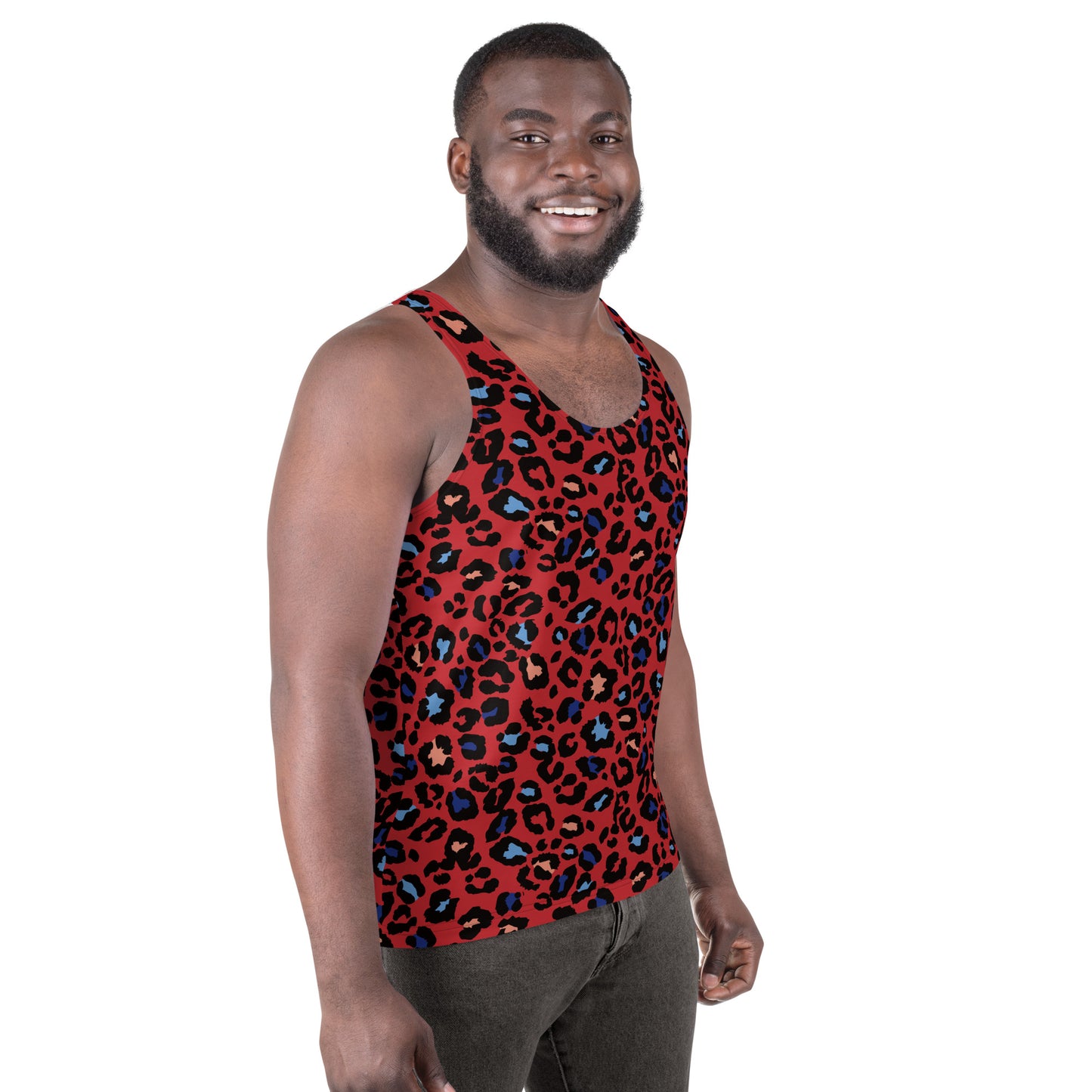 XCLUSIF POETIX RED LEOPARD Unisex Tank Top