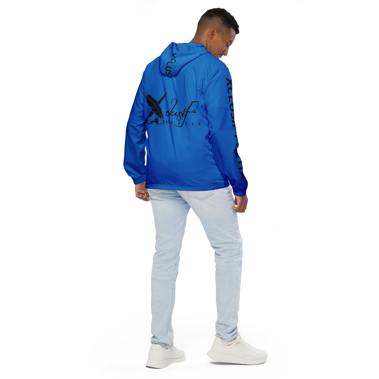 XCLUSIF POETIX BLUE & BLACK Men’s windbreaker