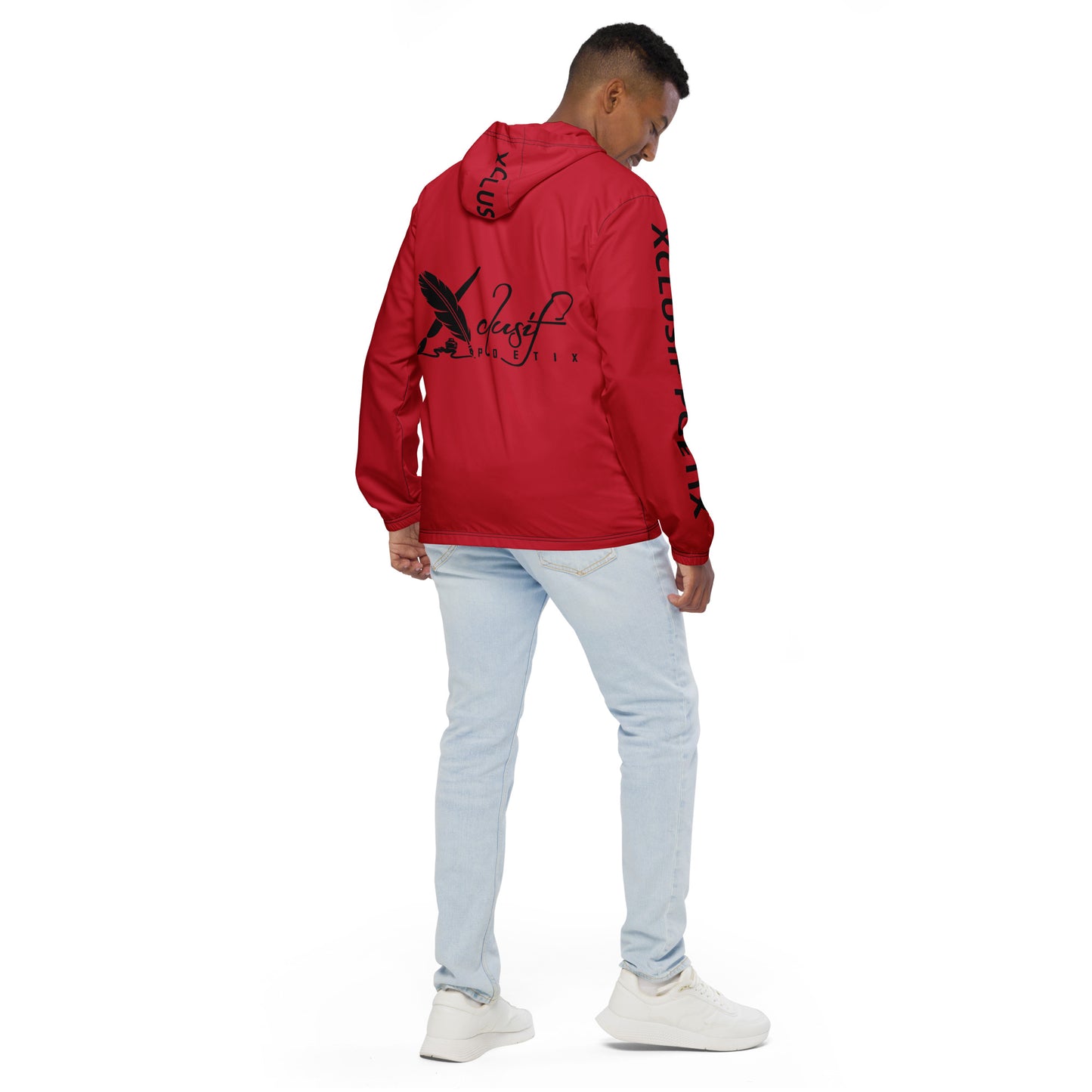 XCLUSIF POETIX RED & BLACK Men’s windbreaker