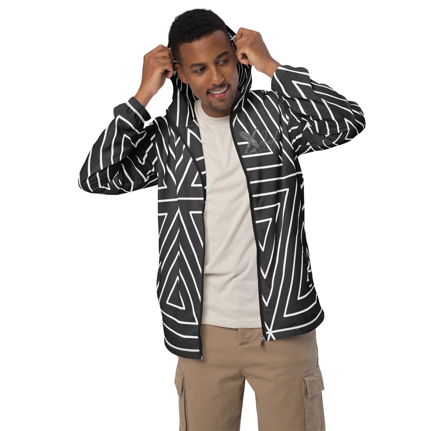 XCLUSIF POETIX BLACK TRIANGLE Men’s windbreaker