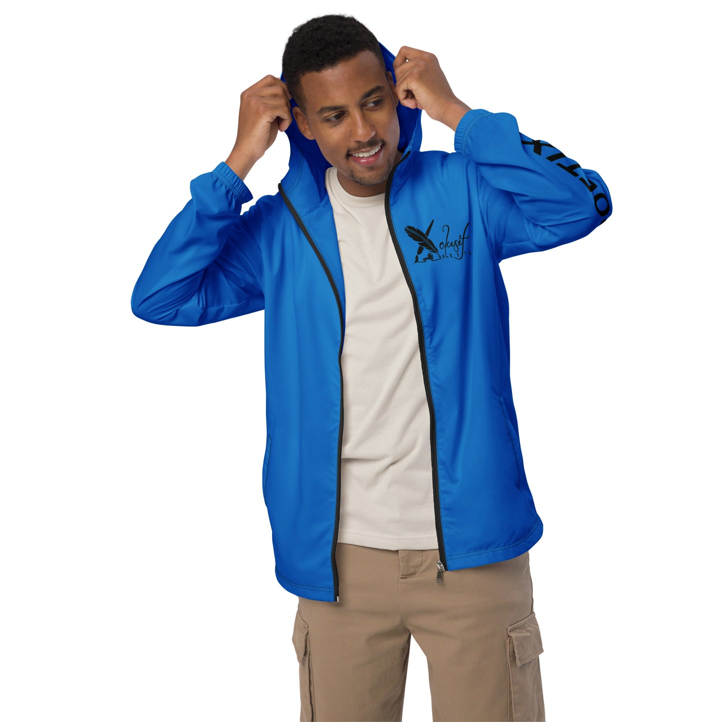 XCLUSIF POETIX BLUE & BLACK Men’s windbreaker