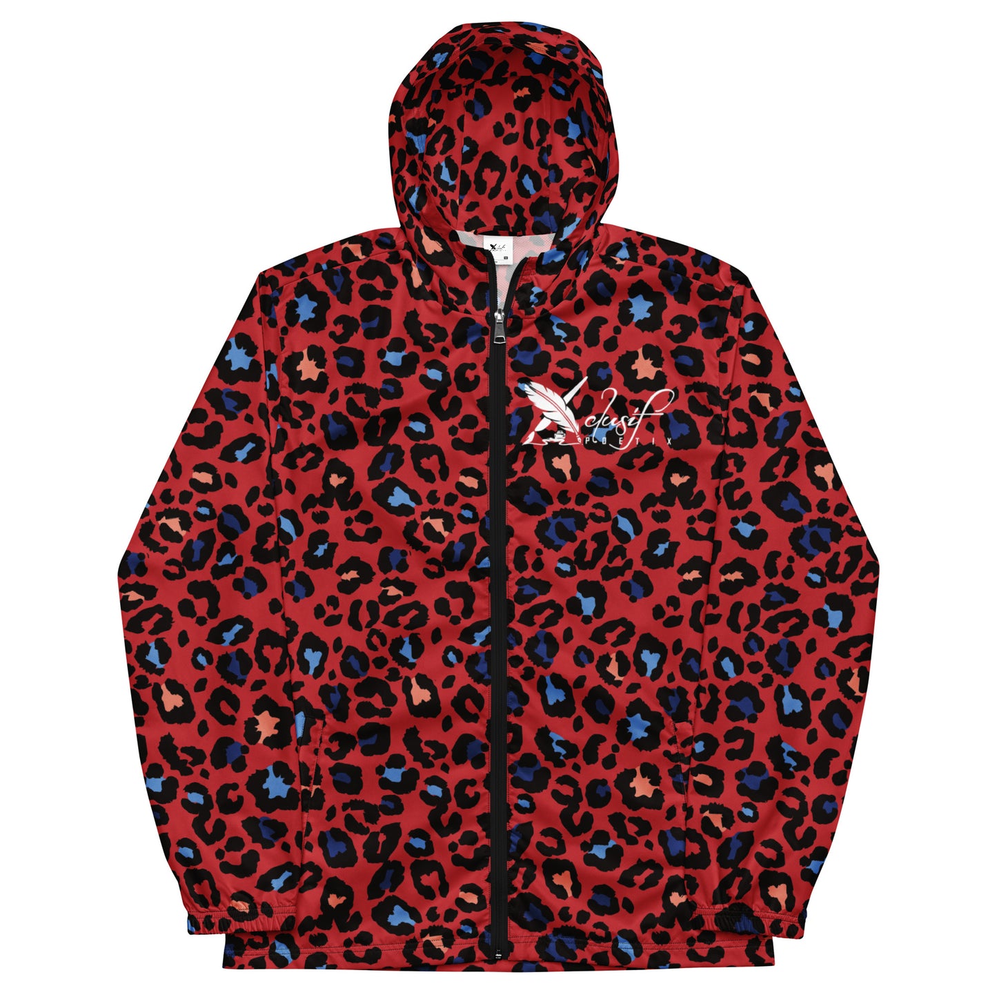 XCLUSIF POETIX RED LEOPARD Men’s windbreaker