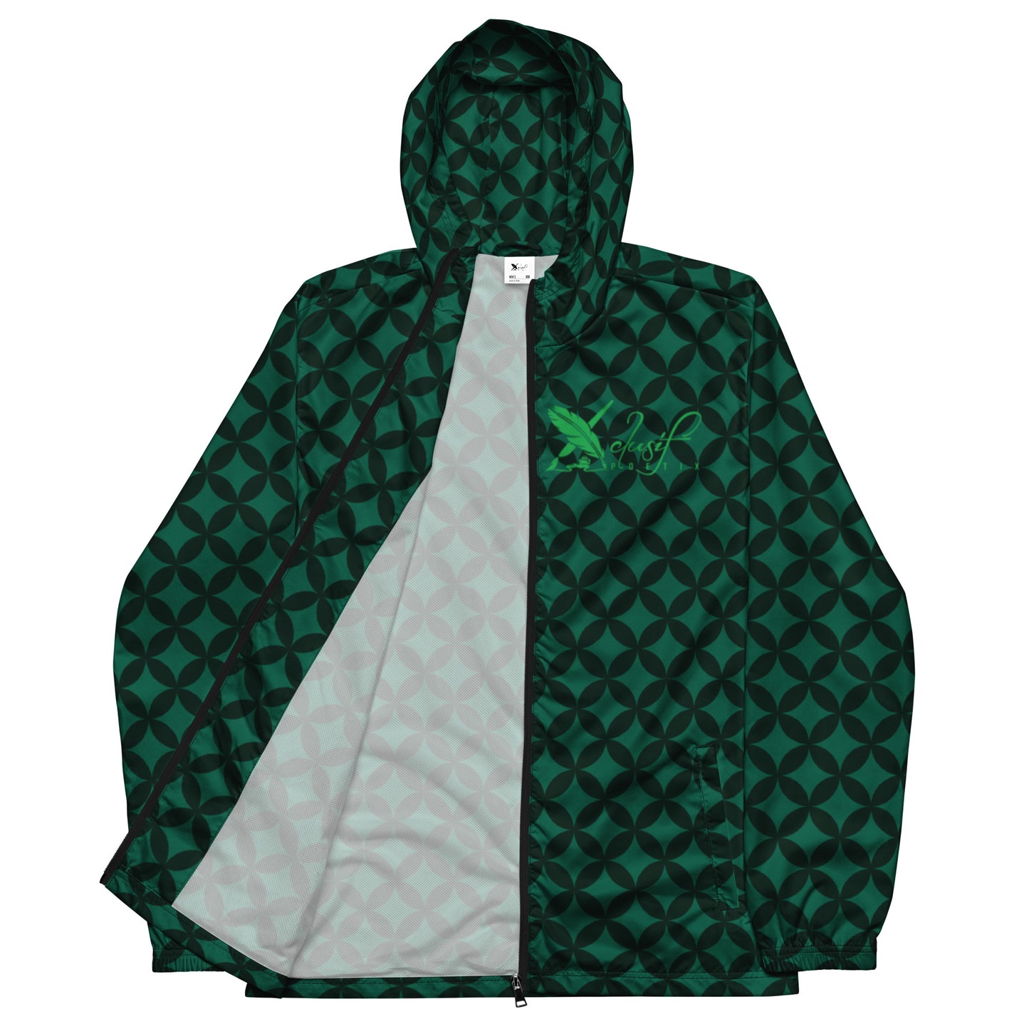 XCLUSIF POETIX LUXURY GREEN Men’s windbreaker