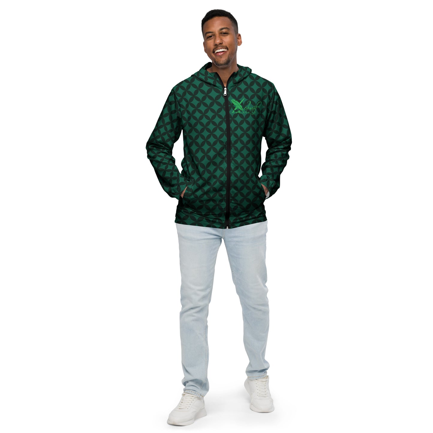 XCLUSIF POETIX LUXURY GREEN Men’s windbreaker