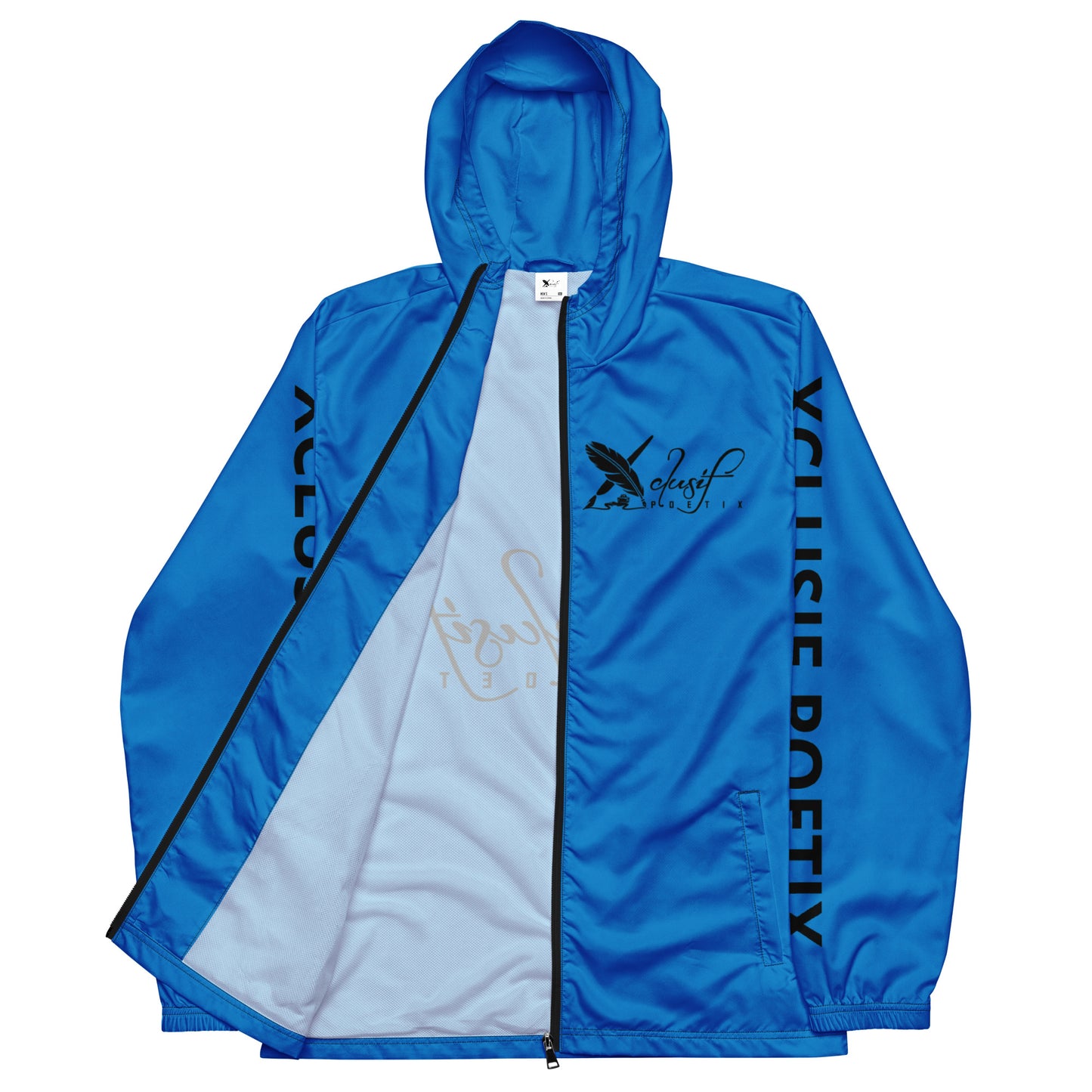 XCLUSIF POETIX BLUE & BLACK Men’s windbreaker